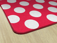 Load image into Gallery viewer, Red Polka Dot Classroom Rug by Schoolgirl Style