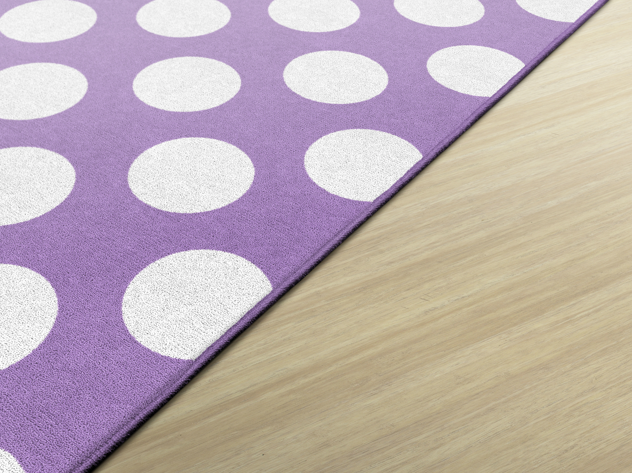Purple Polka Dot Classroom Rug by Schoolgirl Style