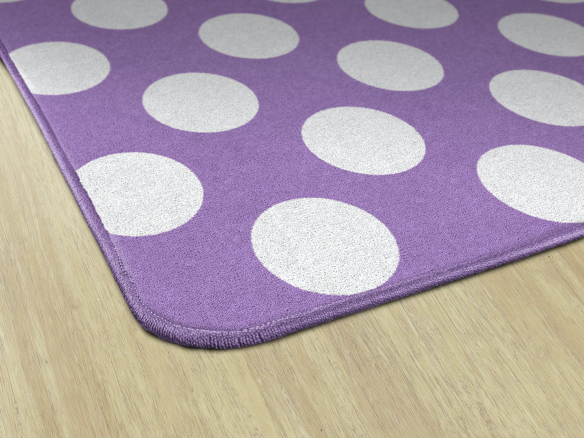 Purple Polka Dot Classroom Rug by Schoolgirl Style