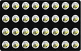 Load image into Gallery viewer, Bees On Black Sit Spot Rug Seating Rug by Schoolgirl Style
