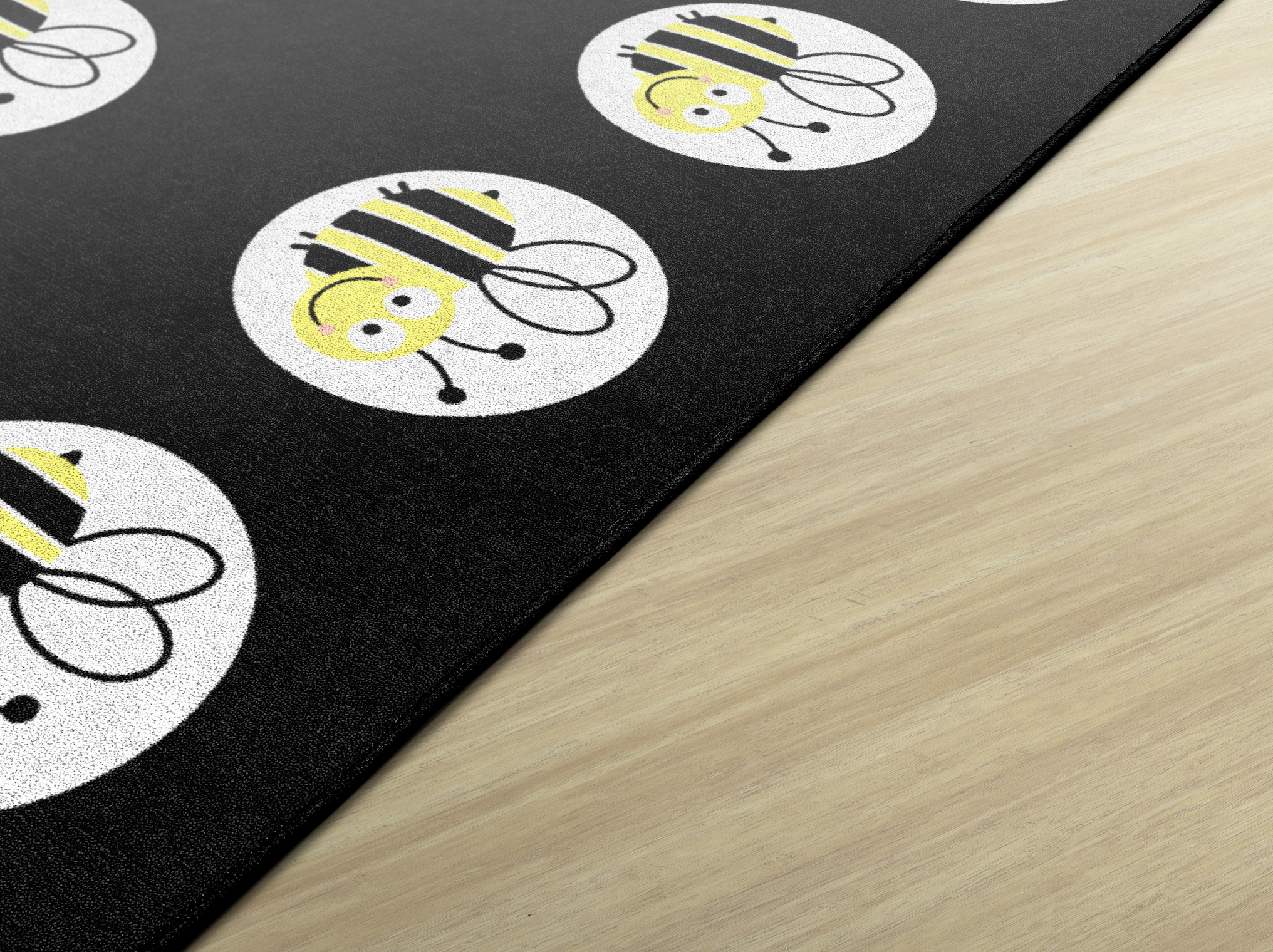 Bees Sit Spots Classroom Rug by Schoolgirl Style