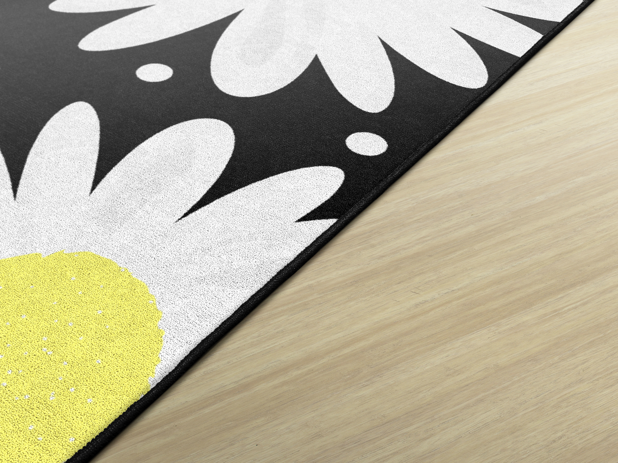 Daisy Polka Dots Classroom Rug by Schoolgirl Style