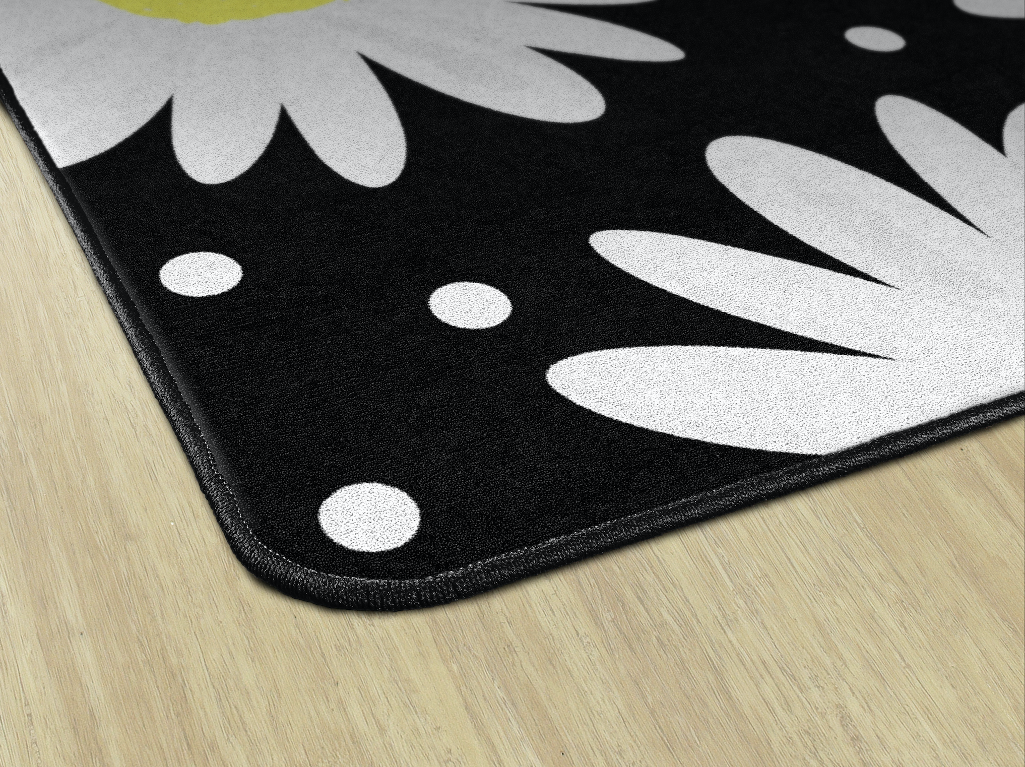 Daisy Polka Dots Classroom Rug by Schoolgirl Style