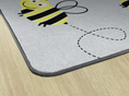 Load image into Gallery viewer, Bees on Gray Classroom Rug by Schoolgirl Style