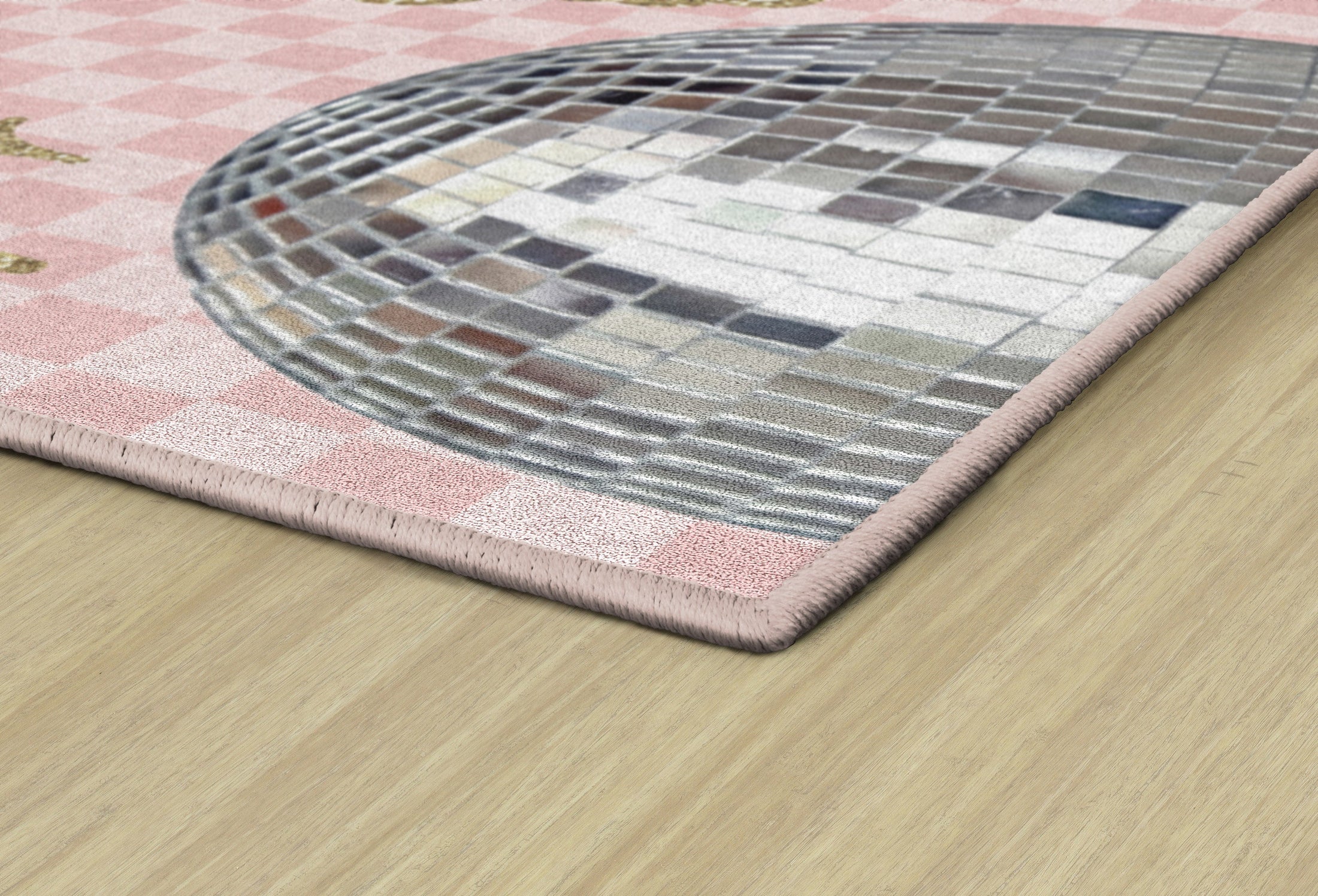 Disco Ball Checkerboard Classroom Rug by Schoolgirl Style