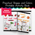 Load image into Gallery viewer, Preschool Shapes and Colors Printable Activity Book