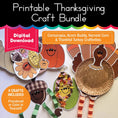 Load image into Gallery viewer, Printable 90s Thanksgiving November Craft Bundle