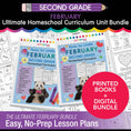 Load image into Gallery viewer, Ultimate Second Grade February Homeschool Curriculum Bundle