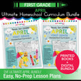 Load image into Gallery viewer, Ultimate First Grade April Homeschool Curriculum Bundle