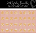 Load image into Gallery viewer, Viral Pink Smiley Face Sit Spots Rug Classroom Rug by Schoolgirl Style