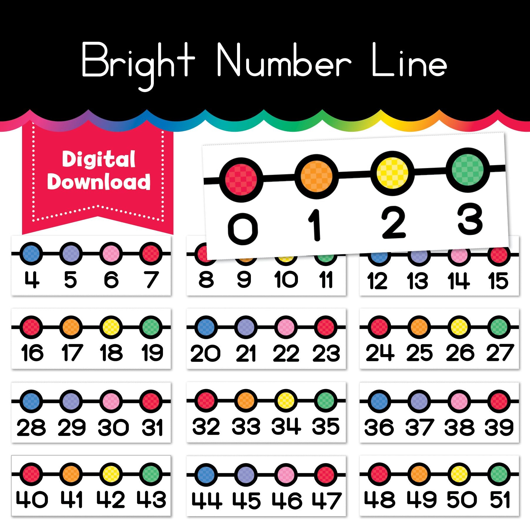 Bright Number Line