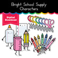 Load image into Gallery viewer, Bright School Supply Characters