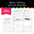 Load image into Gallery viewer, March Writing and List Activities
