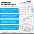 Load image into Gallery viewer, Printable Preschool May Letter Of The Week
