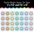 Load image into Gallery viewer, Pastel Rainbow Smileys Sit Spot Rug