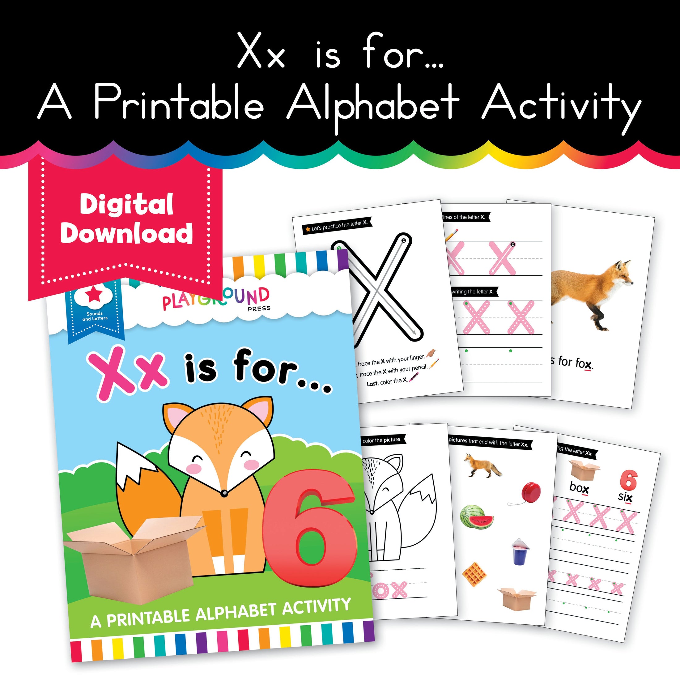 S.T.A.R. Reading: Xx is For... A Printable Alphabet Activity - Book 3