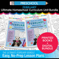 Load image into Gallery viewer, Ultimate Preschool February Homeschool Curriculum Bundle
