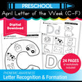 Load image into Gallery viewer, Printable Preschool April Letter of the Week