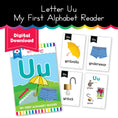 Load image into Gallery viewer, My first alphabet reader letter Uu