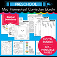 Load image into Gallery viewer, Printable Preschool May Homeschool Curriculum Bundle