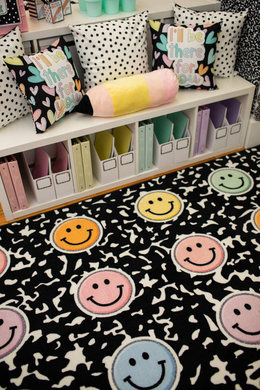 Composition Notebook with Smiley Sit Spots Classroom Rug
