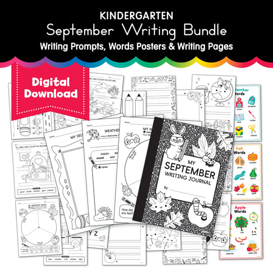 Kindergarten September Writing Bundle
