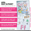 Load image into Gallery viewer, Printable Kindergarten April Daily Alphabet