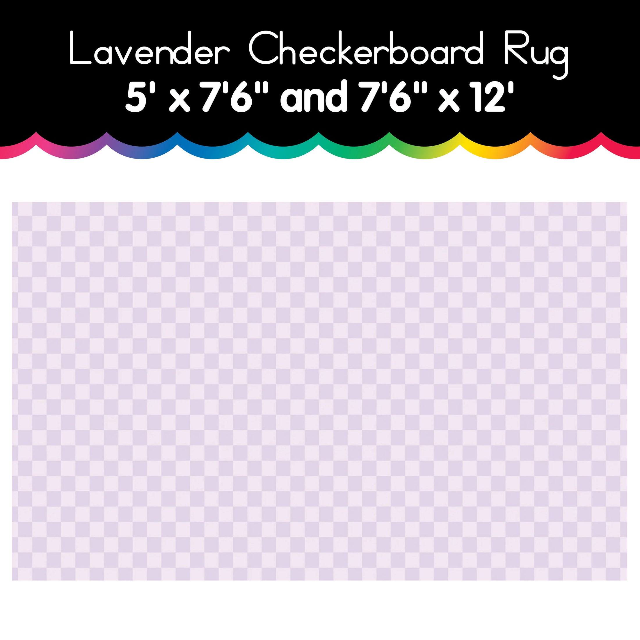 Lavender Checkerboard Rug