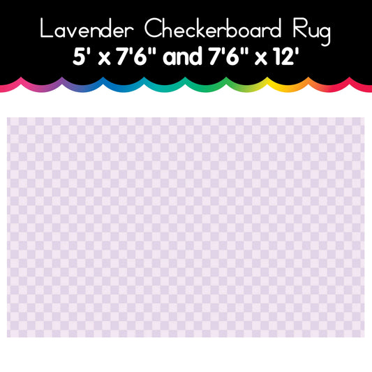 Lavender Checkerboard Rug
