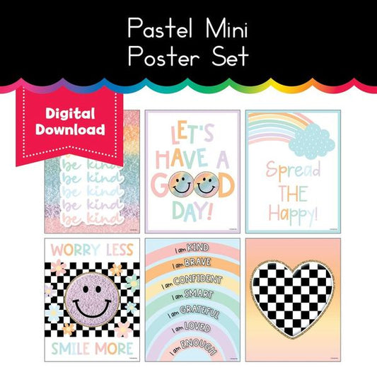 Pastel Mini Poster Set