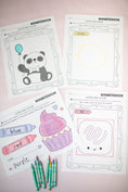 Load image into Gallery viewer, Printable Preschool February Directed Drawing Worksheets