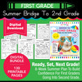 Load image into Gallery viewer, Printable Bridge To Second Grade Digital Summer Workbook
