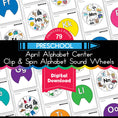 Load image into Gallery viewer, Printable Preschool April Alphabet Center