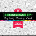 Load image into Gallery viewer, Printable First Grade May Daily Morning Work