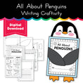 Load image into Gallery viewer, Printable January All About Penguins Writing Craftivity