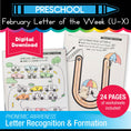 Load image into Gallery viewer, Printable Preschool February Letter of the Week (U-X)