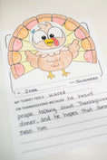 Load image into Gallery viewer, Printable Turkey Feelings Writing Craftivity