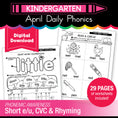 Load image into Gallery viewer, Printable Kindergarten April Daily Phonics