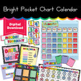 Load image into Gallery viewer, Bright Pocket Chart Calendar