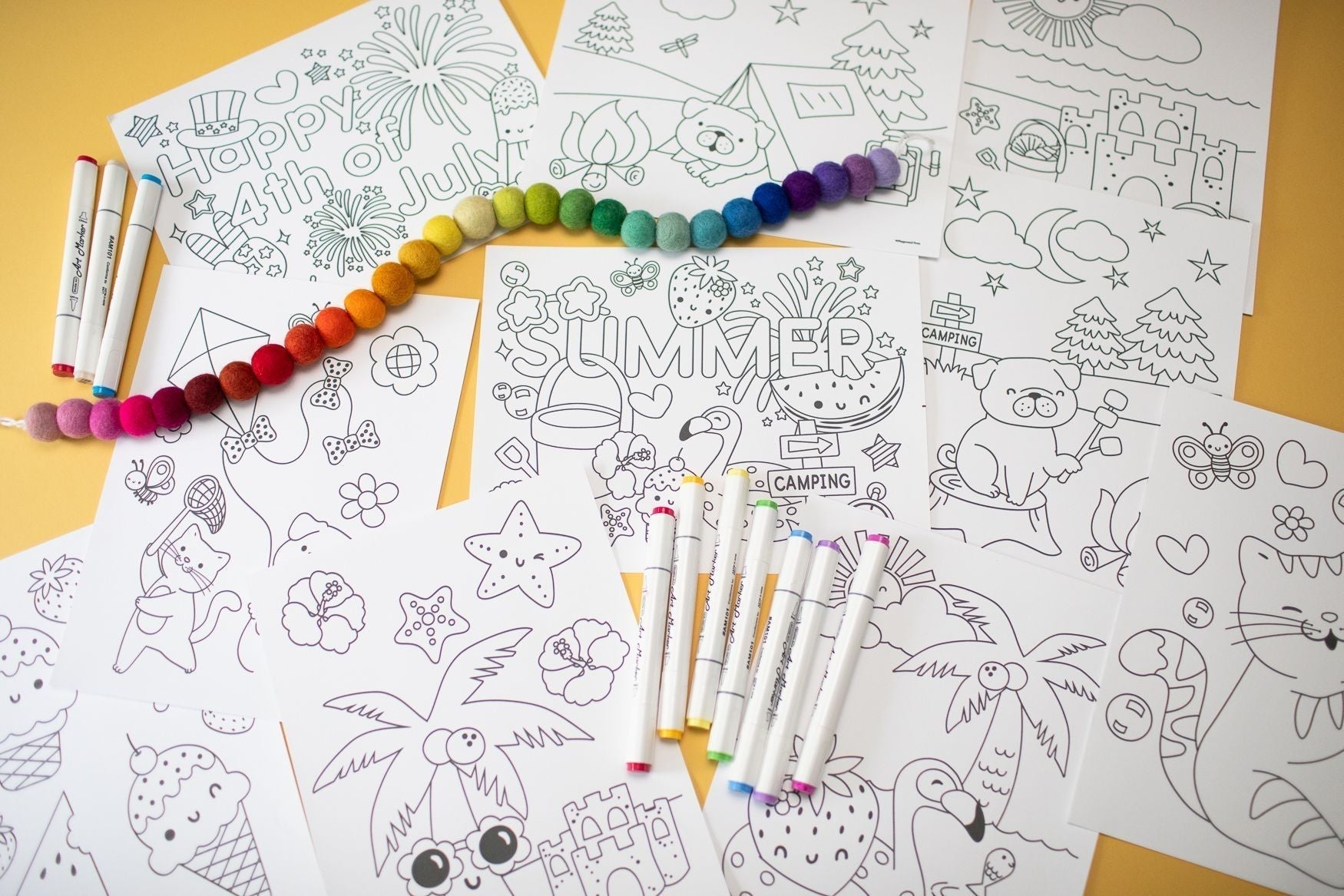 Summer Coloring Pages