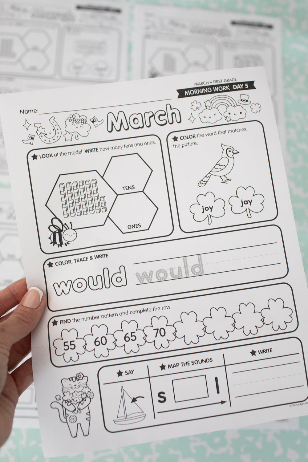 First Grade Morning Work