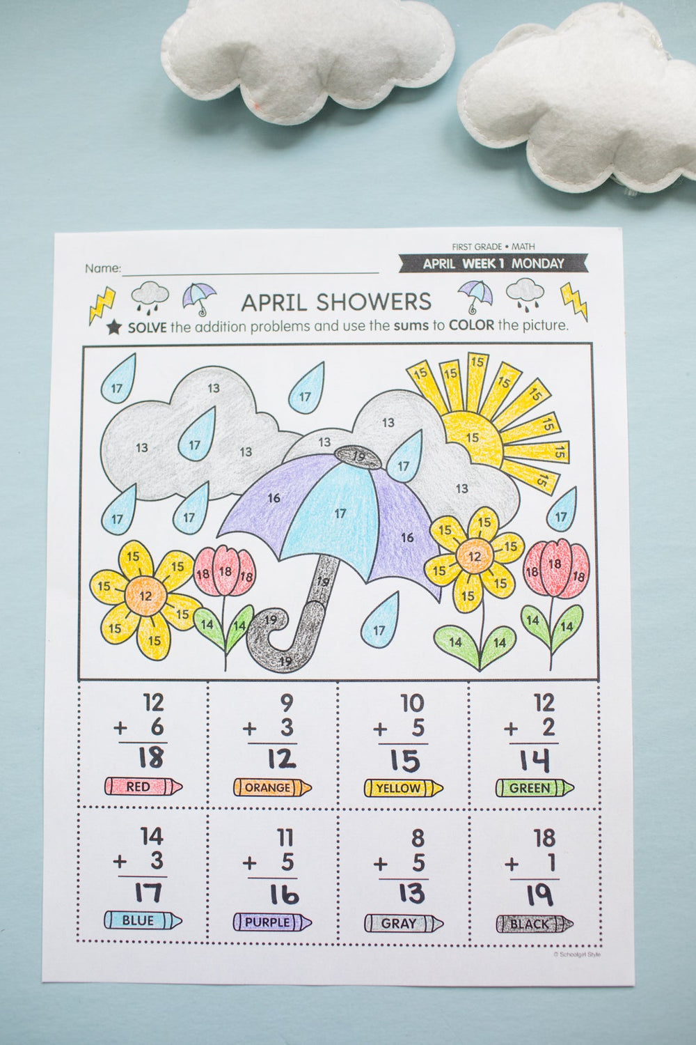 First Grade Math Activities