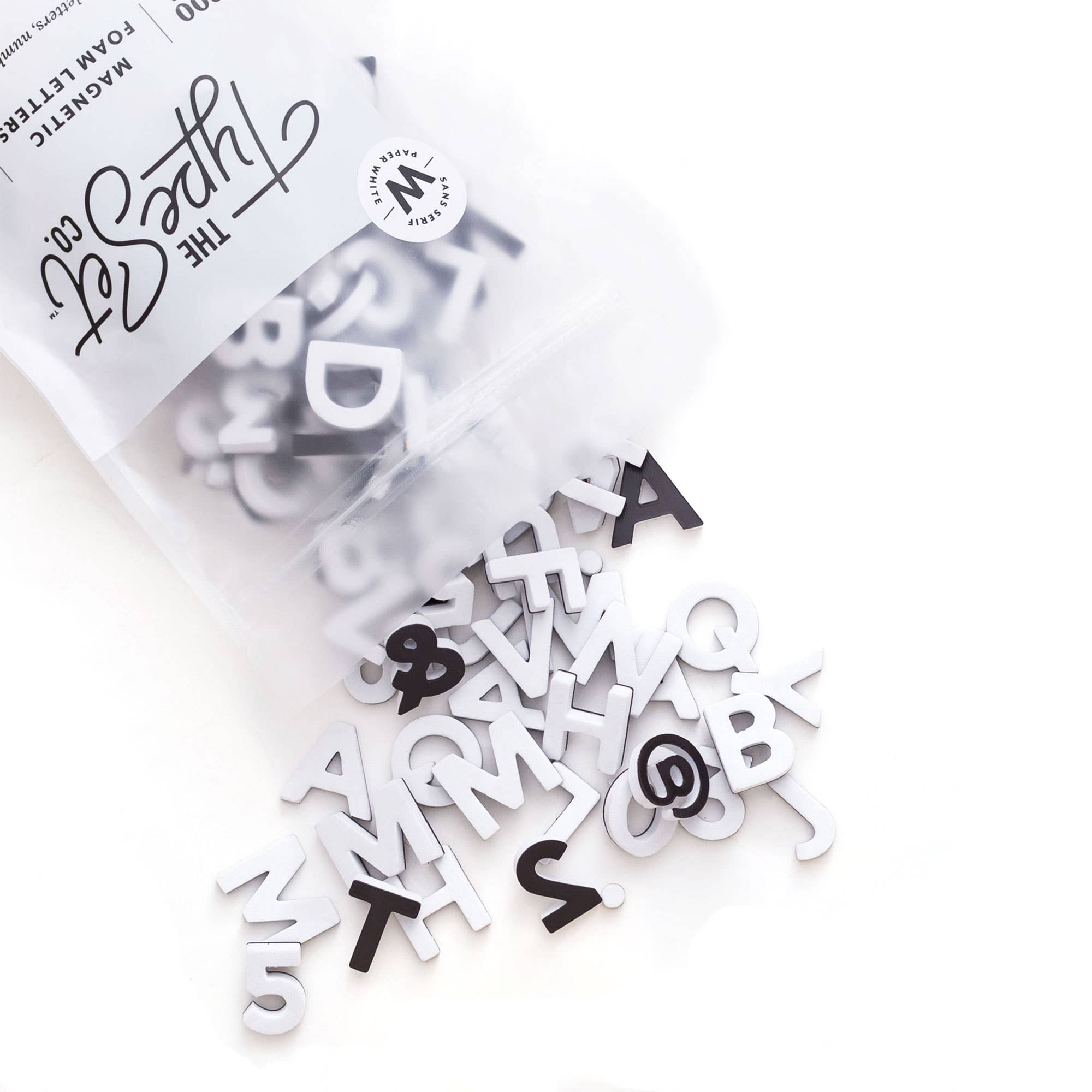 White Magnetic Letters