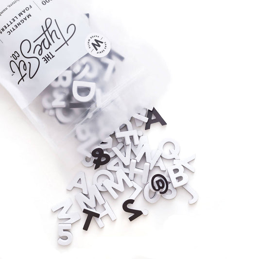 White Magnetic Letters