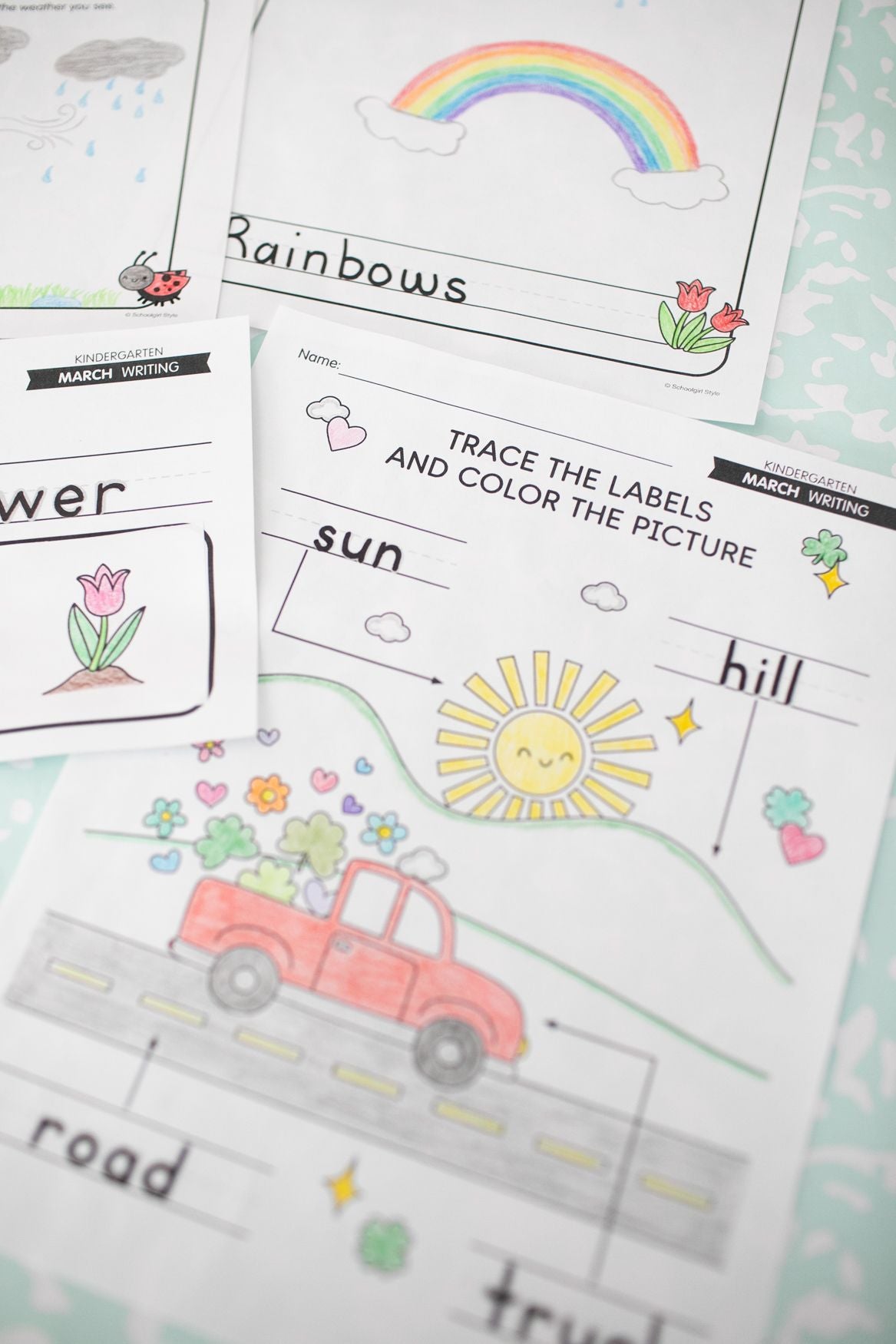 Printable Kindergarten March Daily Writing