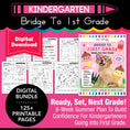 Load image into Gallery viewer, Printable Bridge To First Grade Digital Summer Workbook
