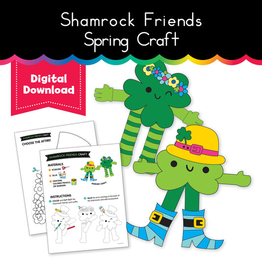 Shamrock Friends Spring Craft