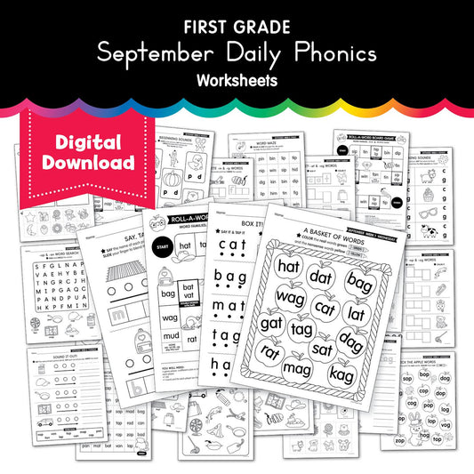 First Grade September Daily Phonics