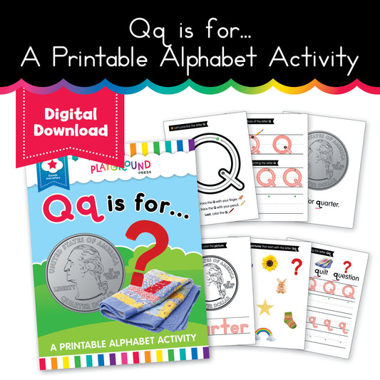 S.T.A.R. Reading: Qq is For... A Printable Alphabet Activity - Book 3