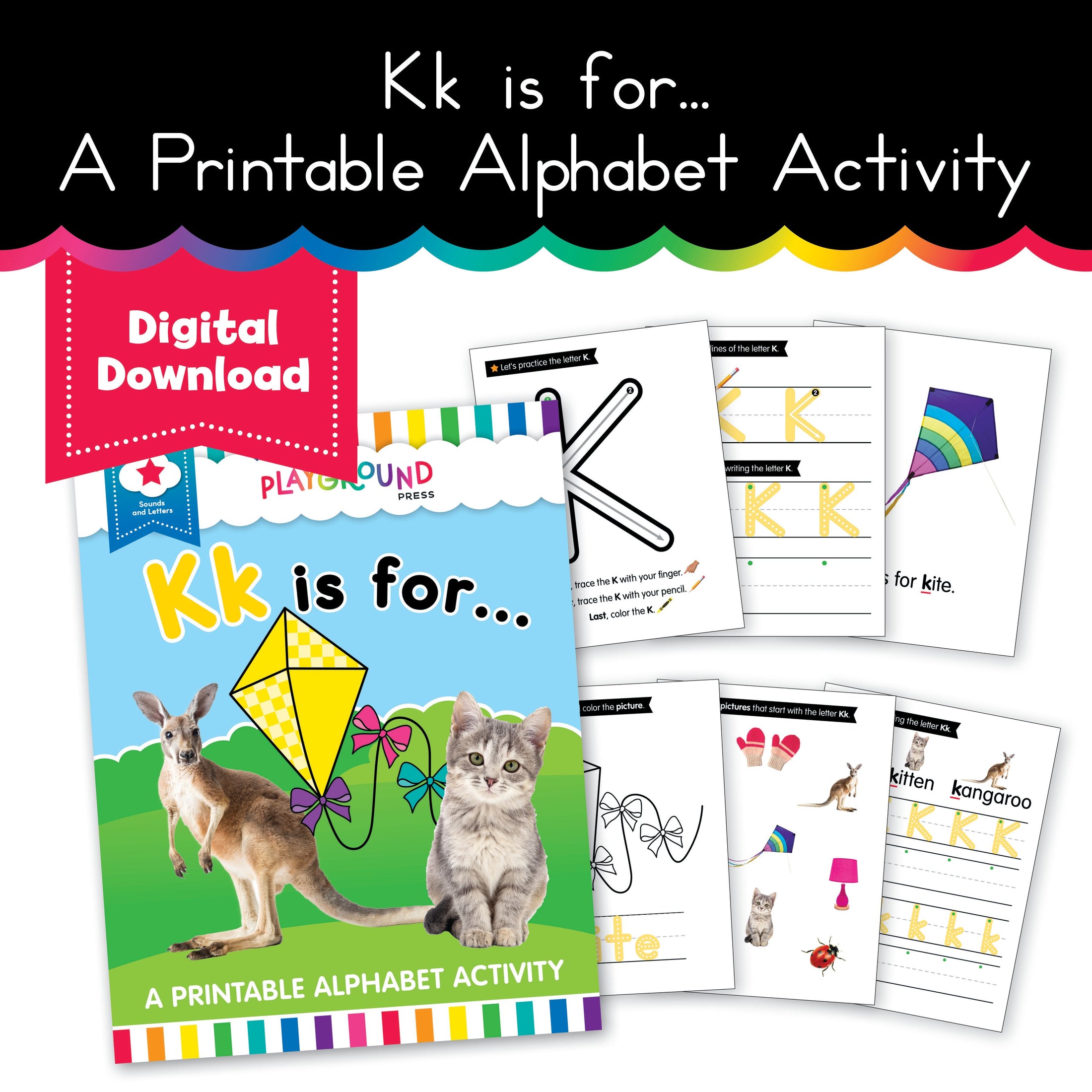 S.T.A.R. Reading: Kk is For... A Printable Alphabet Activity - Book 3